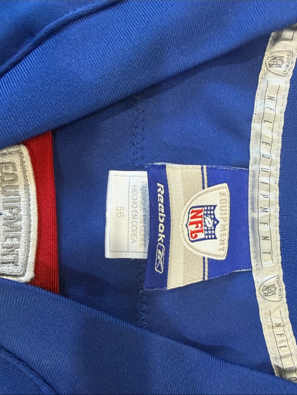 Reebok Royal Blue and White Football Jersey #10 - Picture 4 of 7